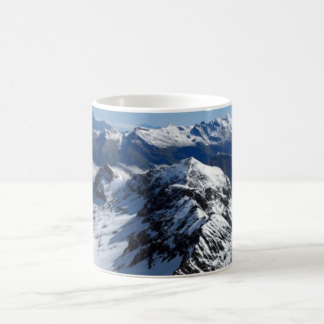 Caneca De Café Vista da montanha Schilthorn (Centro)