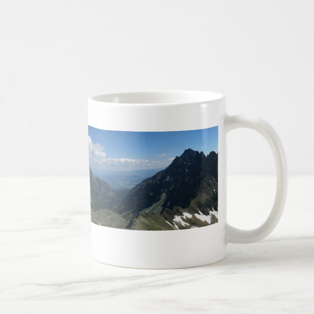 Caneca De Café Vista da Passagem de Koprowa, Tatras (Direita)