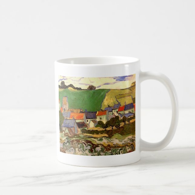 Caneca De Café Vista de Auvers Vincent van Gogh (Direita)