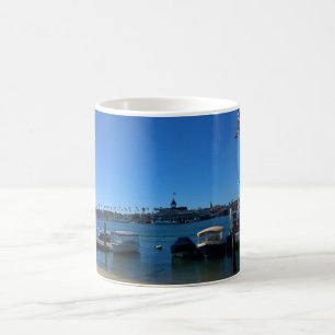 Caneca De Café Vista de Balboa Island, Newport Beach, Califórnia