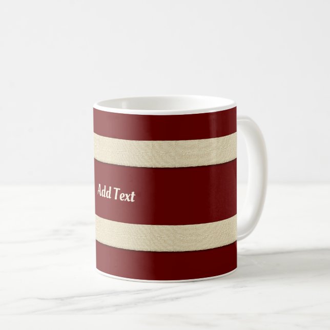 Caneca De Café Vista de Férias Douradas (Frente Esquerda)