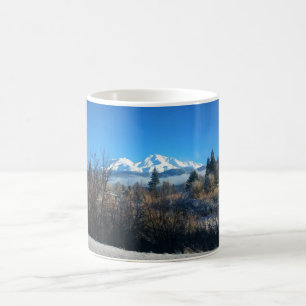 Caneca De Café Vista de inverno no Monte Shasta, CA