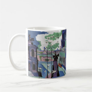 Caneca De Café Vista de Kirchner da Dresden Schlossplatz Arte Fin