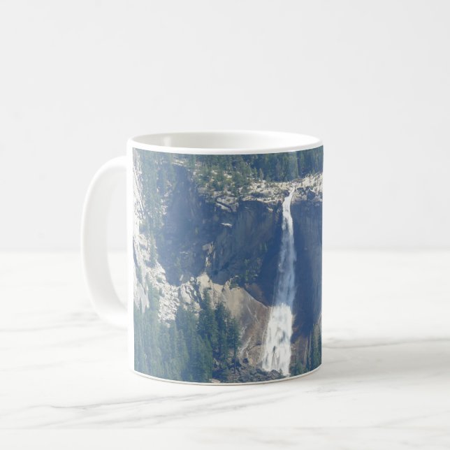 Caneca De Café Vista de Nevada Falls from Glacier Point, CA (Frente Esquerda)