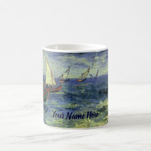 Caneca De Café Vista de Saintes Maries por Vincent van Gogh