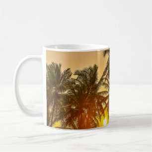 Caneca De Café Vista de Sunset de Praia do Sri Lanka