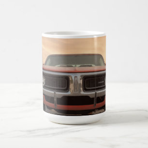 Caneca De Café Vista de Sunset do Carro Clássico Vintage