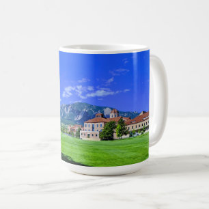 Caneca De Café Vista do Flatirons do terreno de Boulder do CU