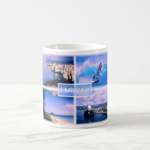Caneca De Café Vista Honolulu - O Perouse - Lanikai Beach Oahu -