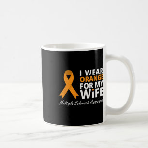 Caneca De Café Vista Laranja Para Minha Esposa Sra. Friso De Cons