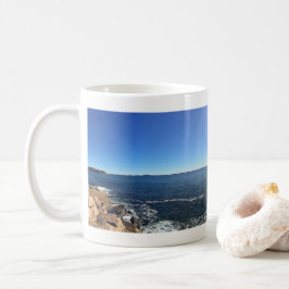 Caneca De Café Vista Panorâmica da Linha Costeira Rocky