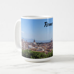 Caneca De Café Vista panorâmica de Roma de Castel Sant'Angelo