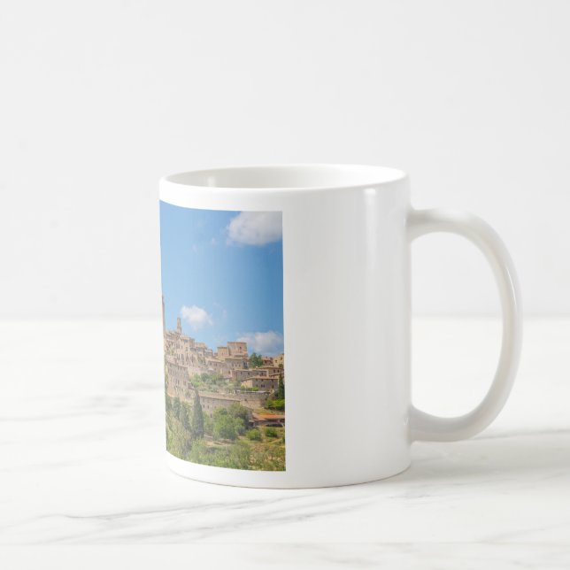 Caneca De Café Vista panorâmica de San Gimignano Toscana Itália (Direita)