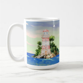 Caneca De Café Vista para o oceano