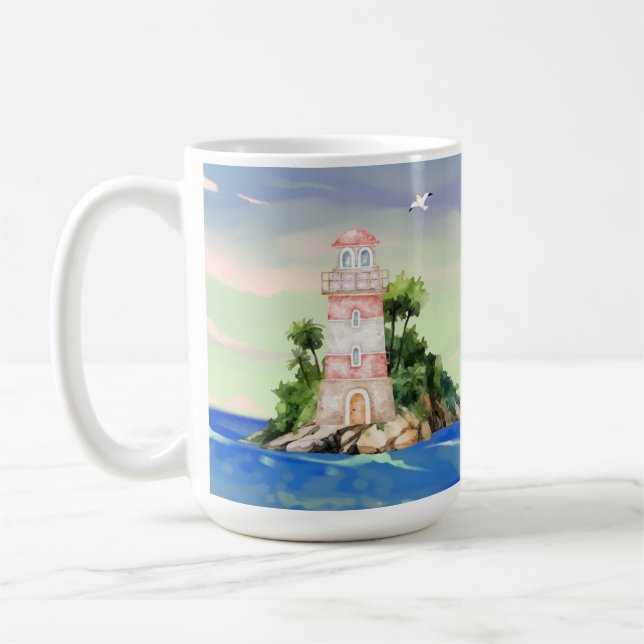 Caneca De Café Vista para o oceano (Esquerda)
