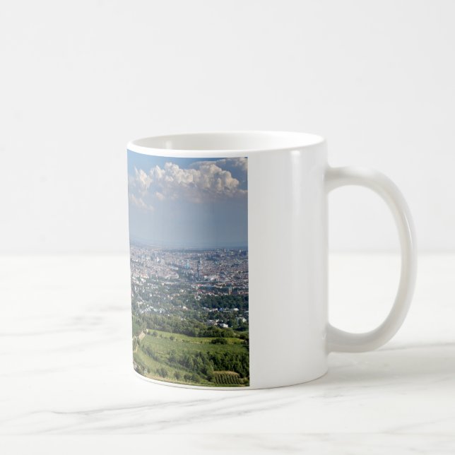 Caneca De Café Vista sobre Viena desde Kahlenberg (Direita)