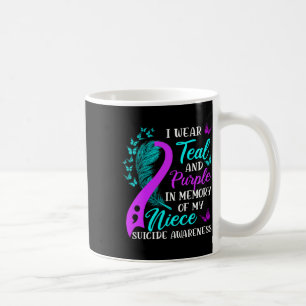 Caneca De Café Vista Teal Purple Em Memória Do Meu Soberano Suicí