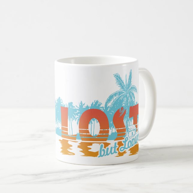 Caneca De Café Vista tropical (Frente Esquerda)
