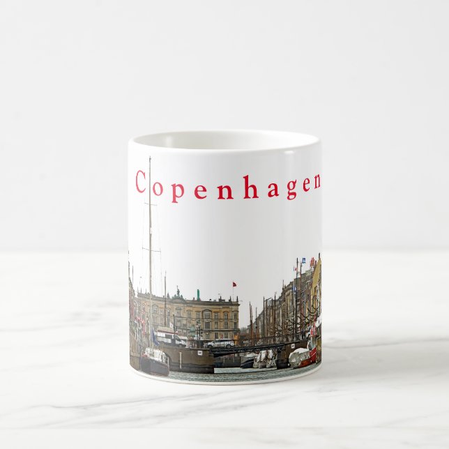 Caneca De Café Vistas de Copenhaga. Nyhavn. P. 1. (Centro)