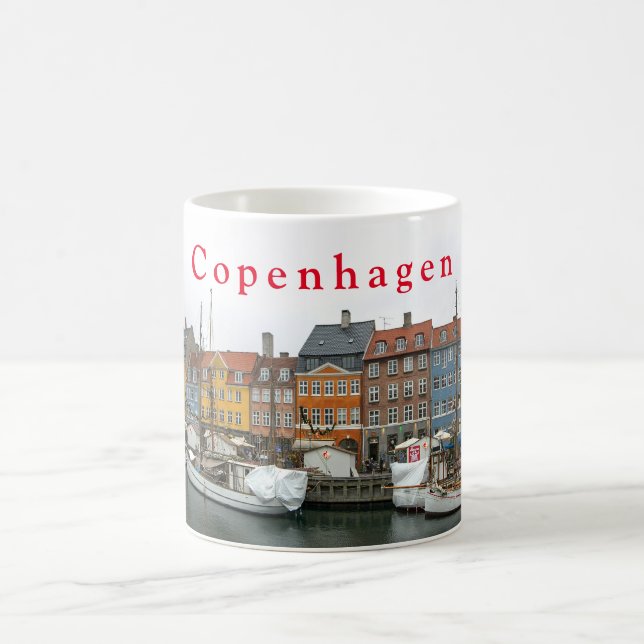Caneca De Café Vistas de Copenhaga. Nyhavn. P. 4. (Centro)