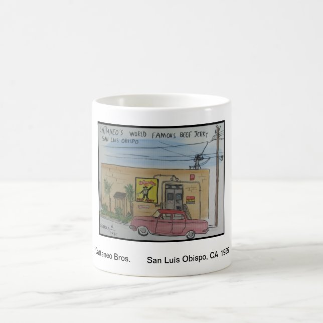 Caneca De Café Vistas de San Luis Obispo, CA, Cattaneo Bros. (Centro)