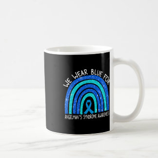 Caneca De Café Visto Azul para Síndrome de Angelman Ra Azul Fita