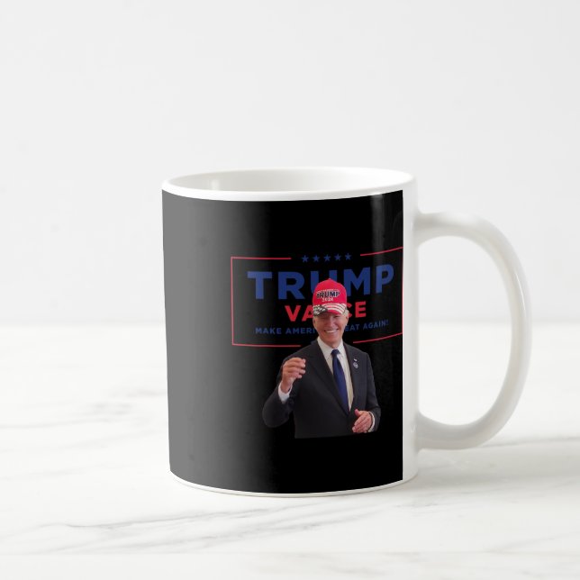 Caneca De Café Visto Biden Mega Boné Trump Vance Torna Americano  (Direita)