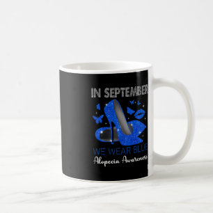 Caneca De Café Visto Blue High Heels Alopecia Awarene em setembro