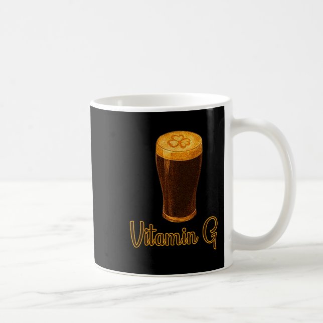 Caneca De Café Vitamin Beer Lucky Shamrock Funny Patrick’s Day Me (Direita)