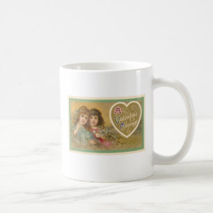 Caneca De Café Vitoriano Namorados Mensagem 2 Meninas Mugs