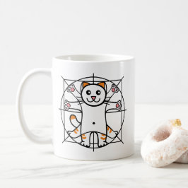 Caneca De Café Vitruvian Cat