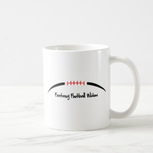 Caneca De Café Viúva do futebol da fantasia