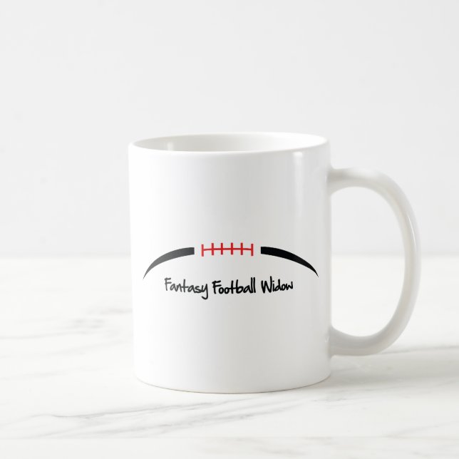 Caneca De Café Viúva do futebol da fantasia (Direita)
