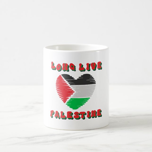 Caneca De Café Viva a Palestina (Centro)