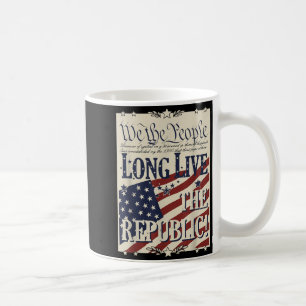 Caneca De Café Viva A República EUA 1776 2026 Patriótico 4º