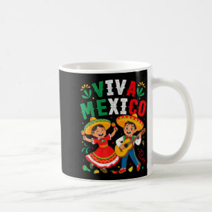 Caneca De Café Viva Bandeira do Dia da Independência do México Vi