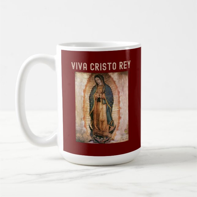 Caneca De Café Viva Cristo Rey Cristeros Católicos (Esquerda)