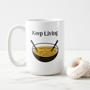 Caneca De Café Viva – Design de Desenho Animado Fofo e Positivo