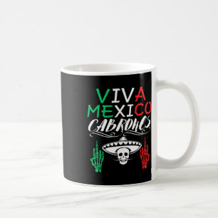 Caneca De Café Viva México Cabrones Dia da Independência Bandeira