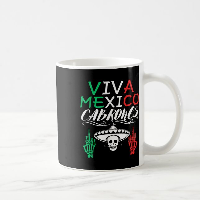 Caneca De Café Viva México Dia da Independência dos Cabrones Band (Direita)