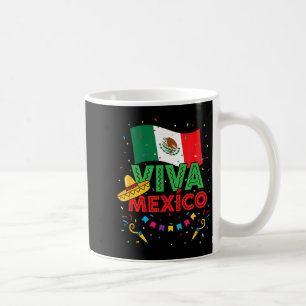 Caneca De Café Viva México niños bandera mexicana cinco de mayo