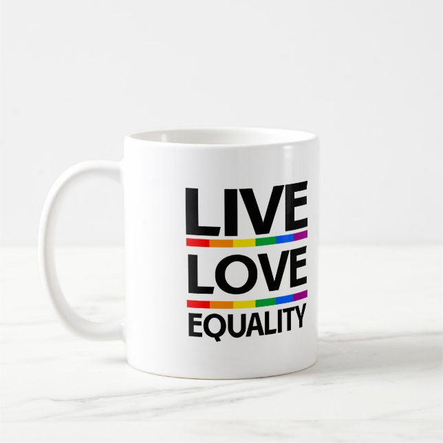 Caneca De Café Viva o Amor à Igualdade (Esquerda)