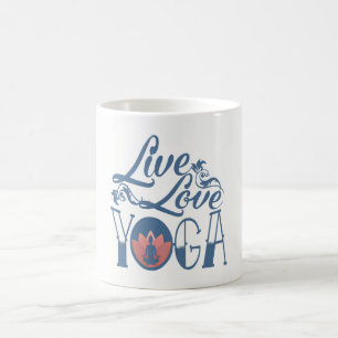 CANECA DE CAFÉ VIVE - AMOR - A IOGA