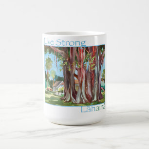 Caneca De Café VIVE FORTE LAHAINA Banyan havaiano árvore clássica