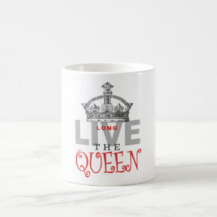 Caneca De Café Vive por muito tempo a RAINHA!