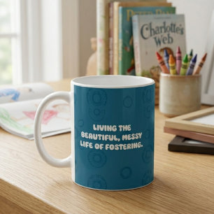 Caneca De Café Vivendo a Bela Vida Desorganizada do Lar Temporári
