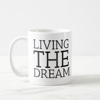 Caneca De Café Vivendo a ideia original ideal dos presentes