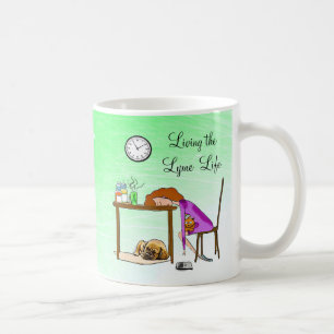 Caneca De Café Vivendo a vida de Lymie Lady Coffee Mug