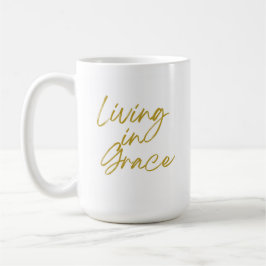 Caneca De Café Vivendo em Grace Classic Mug, 15 oz