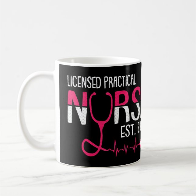Caneca De Café Vivendo O Assistente Médico Com Certificação De Vi (Esquerda)